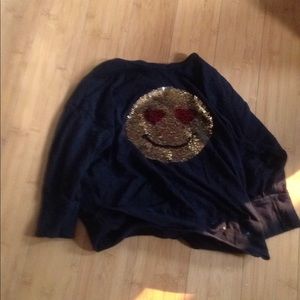 Black sweatshirt flip emoji